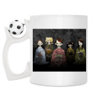 Кружка с футбольным мячиком