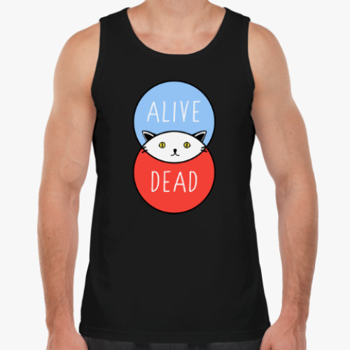 Майка с принтом Кот Шрёдингера