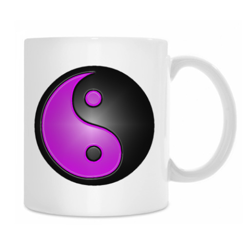 Кружка с принтом Инь-Янь
