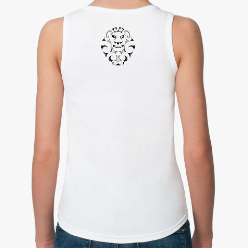 Женская майка с принтом Лев