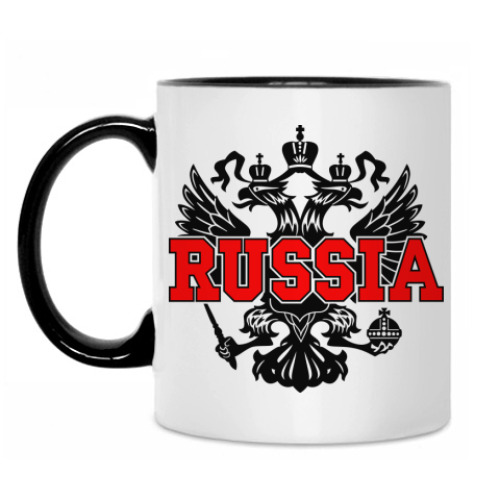 Кружка с принтом Russia