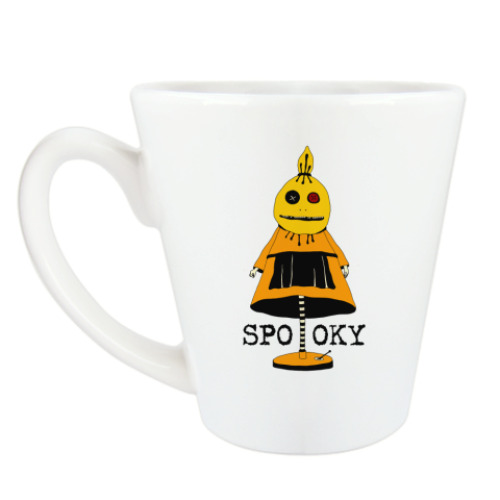 Чашка Латте с принтом 'Страшила'