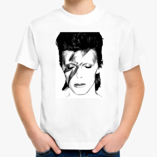 Детская футболка с принтом Bowie