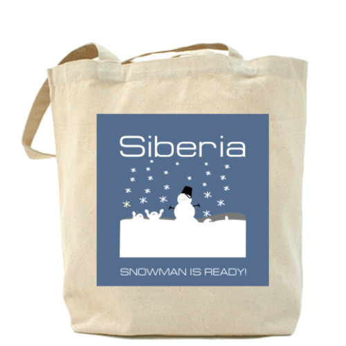 Сумка шоппер с принтом SnowMan