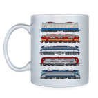 Кружка серебристая Жд вокзал