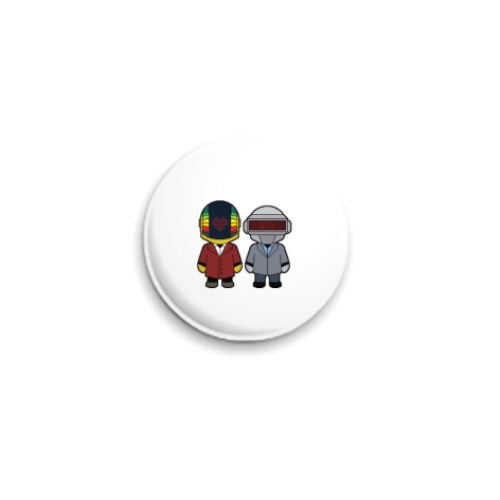 Значок 25мм с принтом  Daft Punk