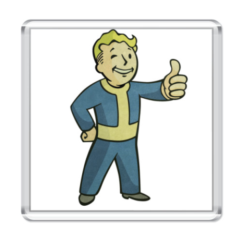 Магнит с принтом  Vault-boy