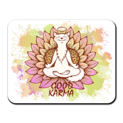 Коврик для мыши с принтом Хорошая карма