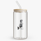 Банка с бамбуковой крышкой