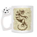 Кружка с футбольным мячиком