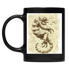 Кружка цветная UV-DTF