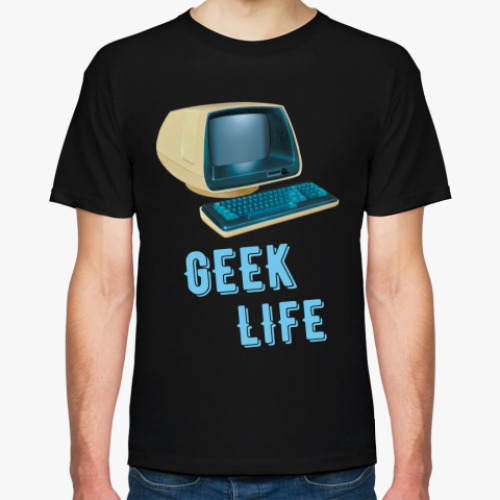 Футболка с принтом GEEK LIFE