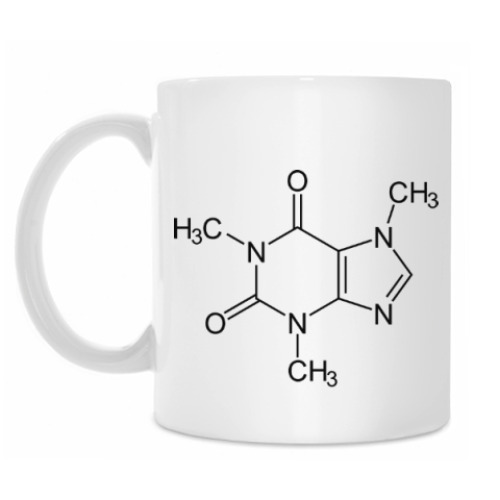 Кружка с принтом Caffeine