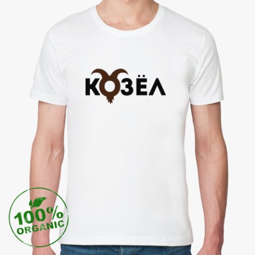 Футболка из органик-хлопка с принтом Козел