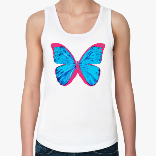 Женская майка с принтом  Бабочка