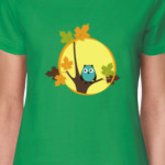 Сова, полная луна