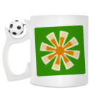 Кружка с футбольным мячиком