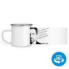 Кружка металлическая белая (круговая запечатка)