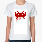 Классическая женская футболка Space Invaders