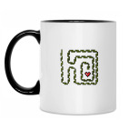 Кружка двухцветная