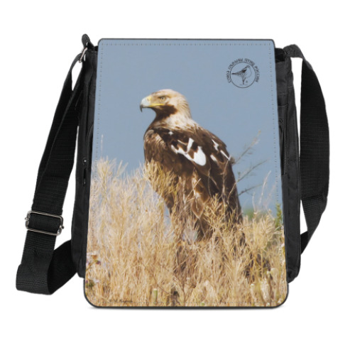 Сумка-планшет с принтом Могильник или солнечный орёл