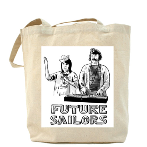 Сумка шоппер с принтом FUTURE SAILORS