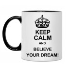 Двухцветная кружка  Believe your dream!