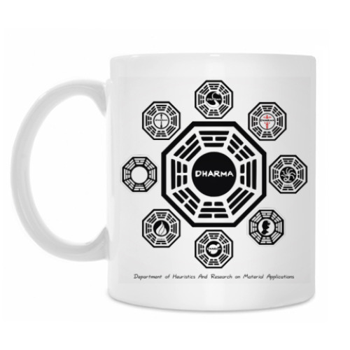 Кружка с принтом LOST