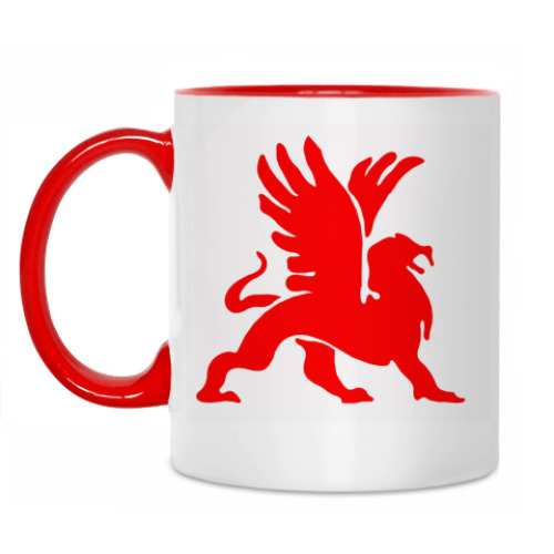 Кружка с принтом Грифон
