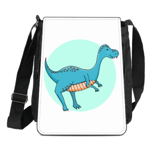 Сумка-планшет с принтом Динозаврик