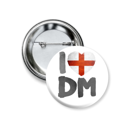 Значок 37мм с принтом  Depeche Mode