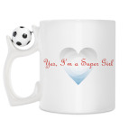 Кружка с футбольным мячиком