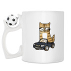 Кружка с футбольным мячиком