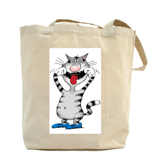 Сумка шоппер с принтом ЗВОНОК