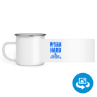 Кружка металлическая белая (круговая запечатка)