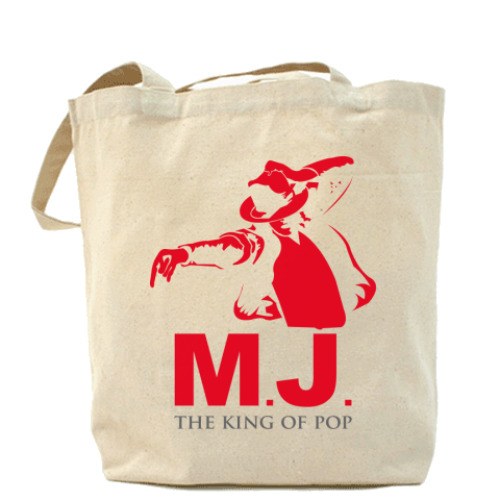 Сумка шоппер с принтом MJ