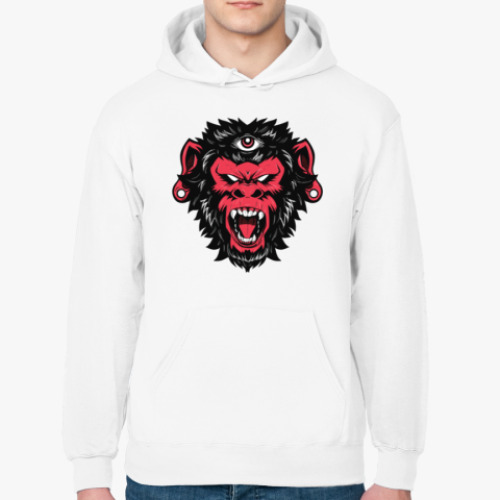 Толстовка худи с принтом Crazy Monkey