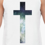 крест с текстурой galaxy