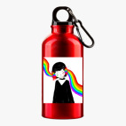 Металлическая бутылка 400 мл UV-DTF