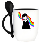 Кружка с ложкой