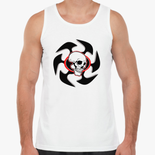 Майка с принтом Череп