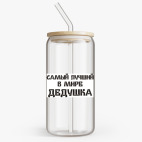Банка с бамбуковой крышкой