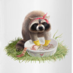 Енот-полоскун полощет