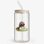 Банка с бамбуковой крышкой