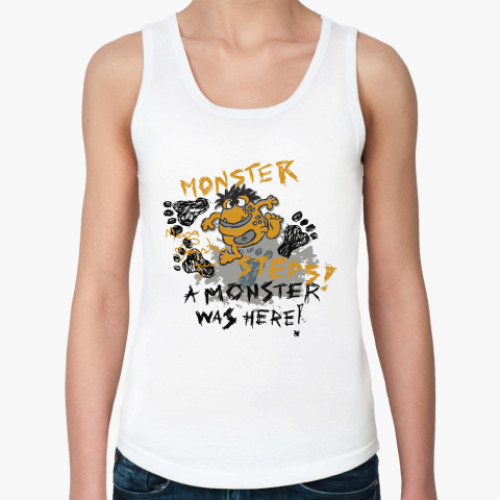 Женская майка с принтом Монстр