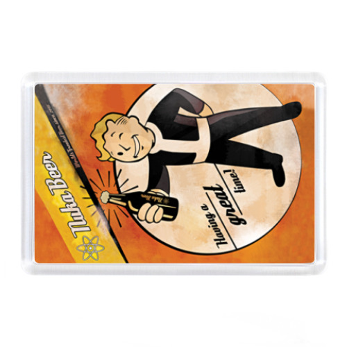 Магнит с принтом  Nuka-beer