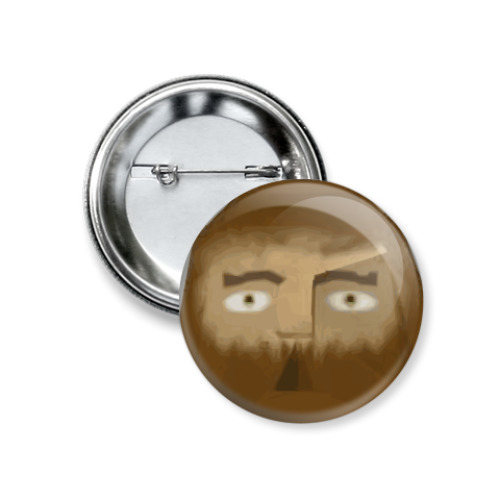 Значок 37мм с принтом Гном