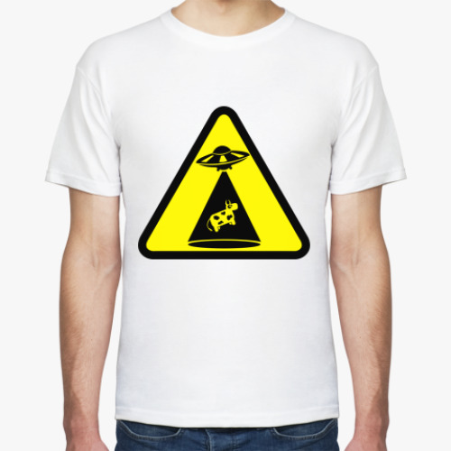 Футболка с принтом UFO COW