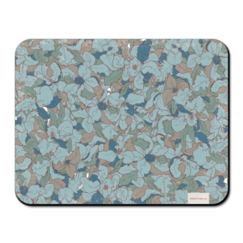 Коврик для мыши с принтом Камуфляжные орхидеи