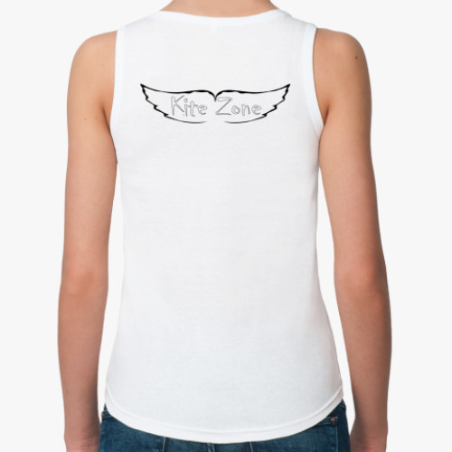 Женская майка с принтом Кайт зона